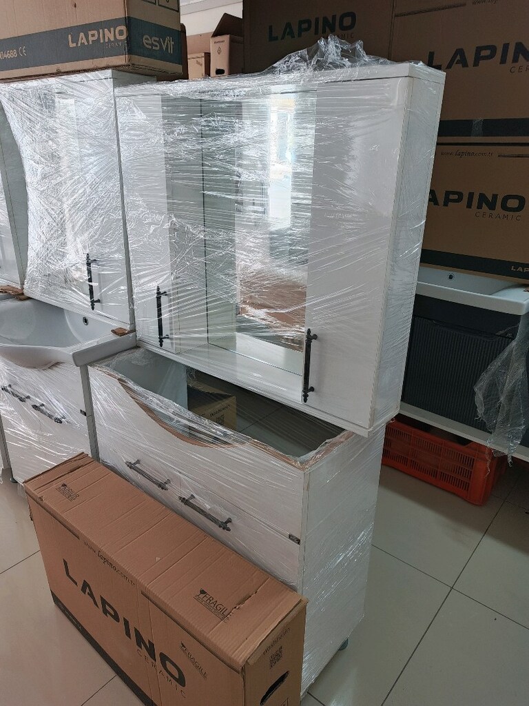 80 cm klasik ayakli banyo dolabi - 7