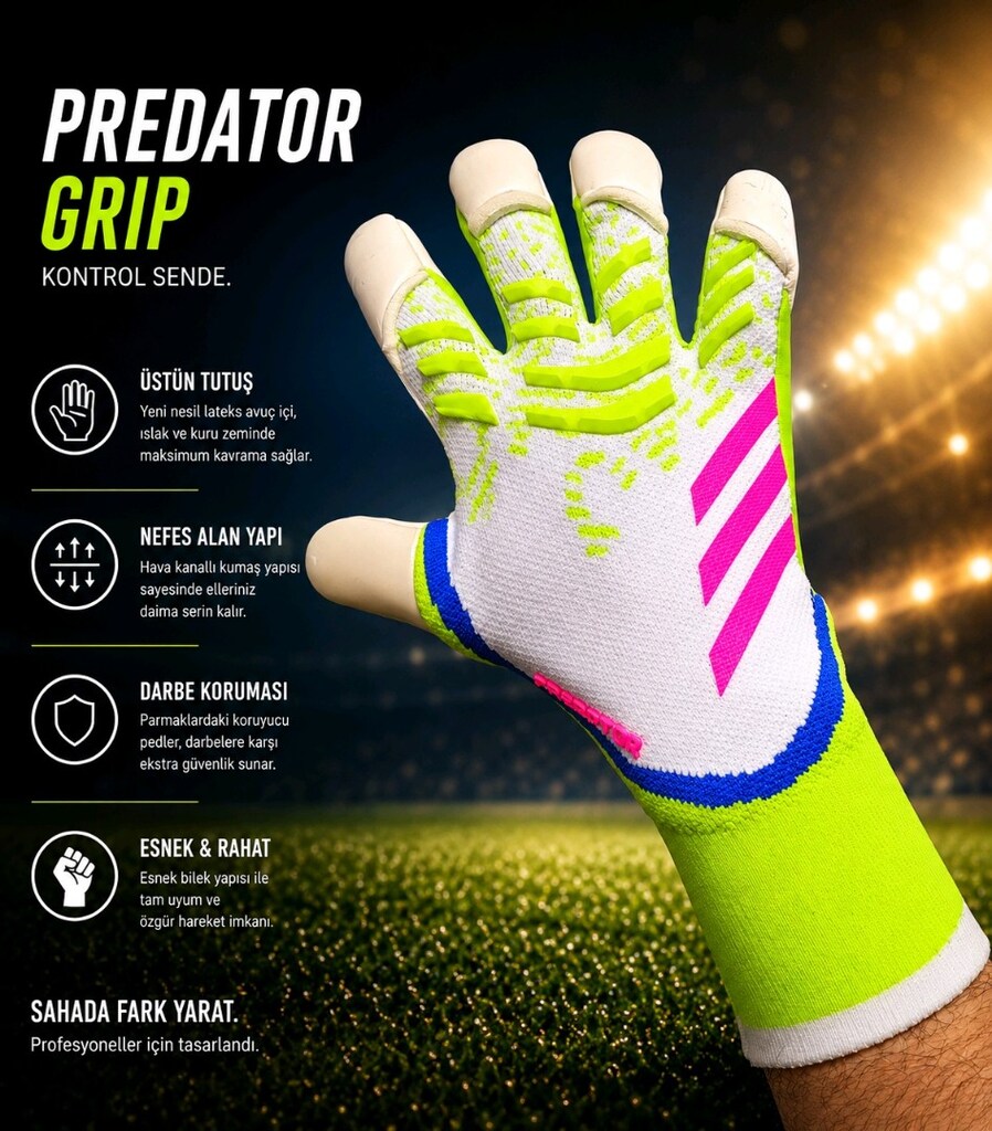 Adidas Predator Prof. 9 no kaleci eldiveni - 8