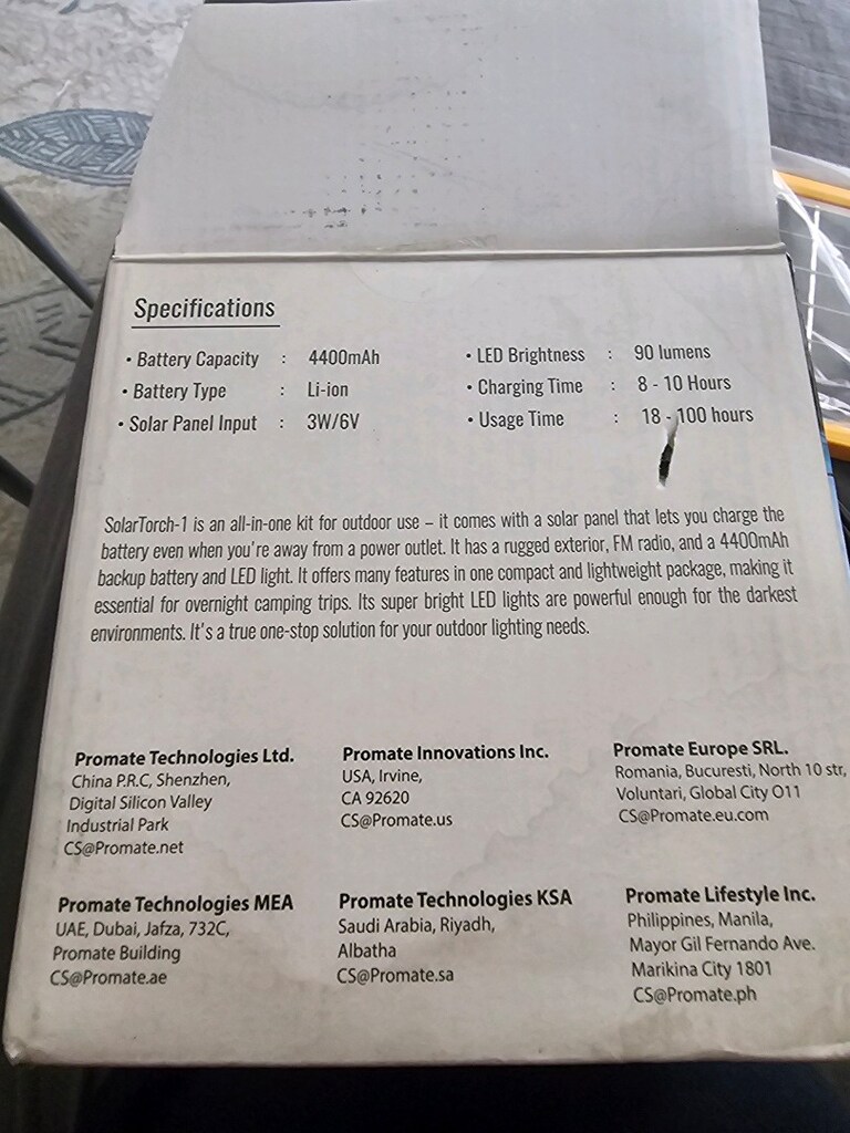 PROMATE SOLARTORCH-1 3'Ü 1 ARADA SOLAR KAMP SETİ - 3