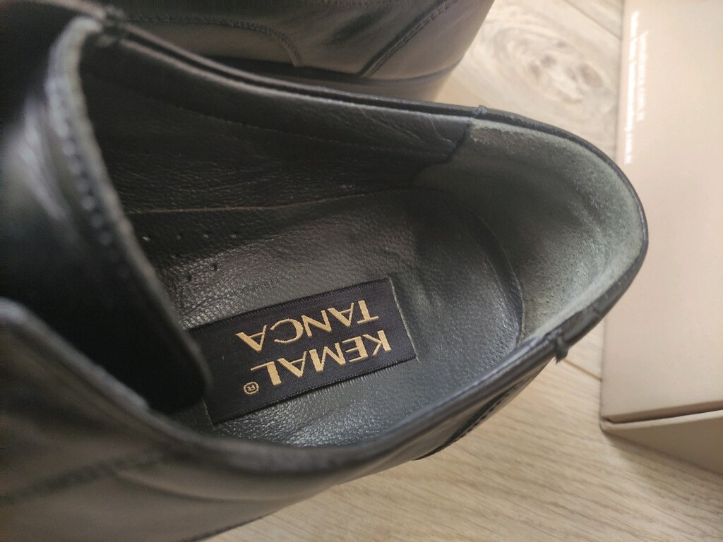 Kemal Tanca Erkek Deri 41 Siyah Klasik Kösele Erkek 41 Ayakkabi - 3