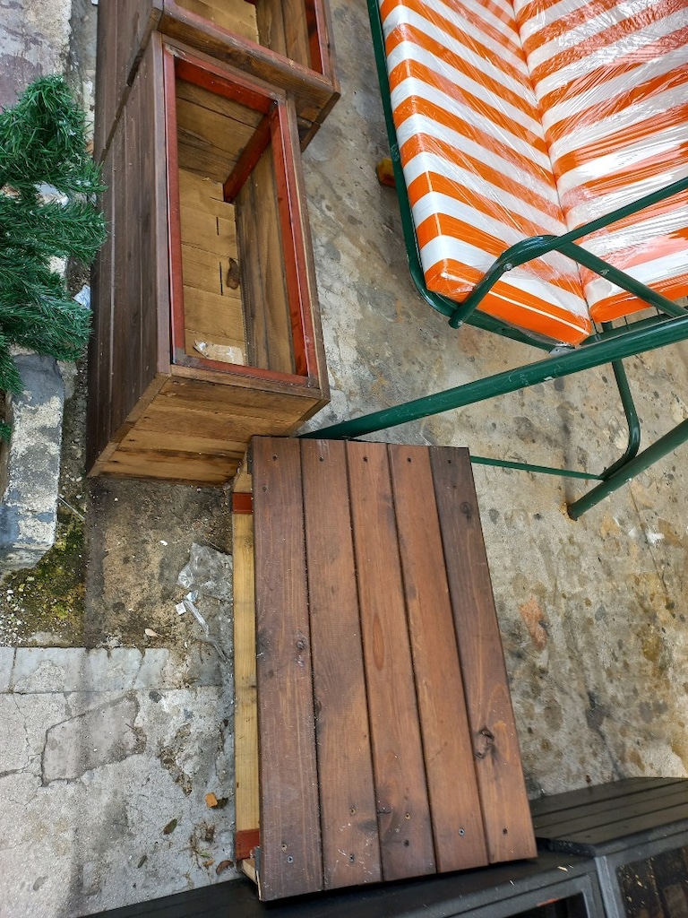 Ahşap Saksı Çift - 3