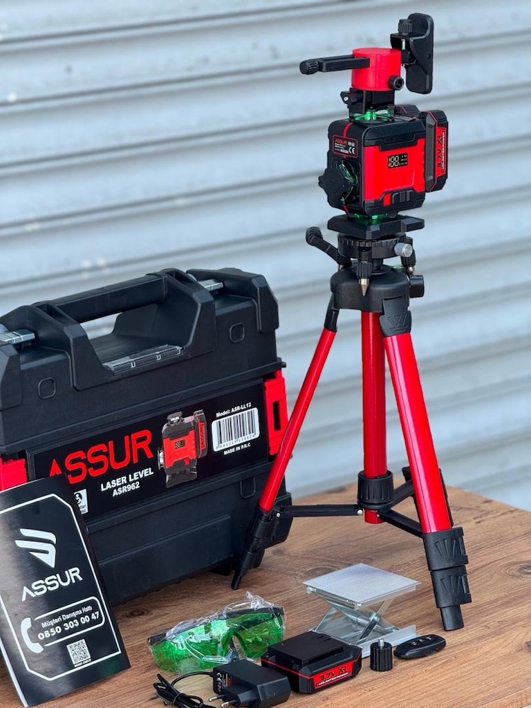 Profesyonel 360° 16 Köşe Otomatik Hizalama Tripod'lu Lazer Hizalama - 5