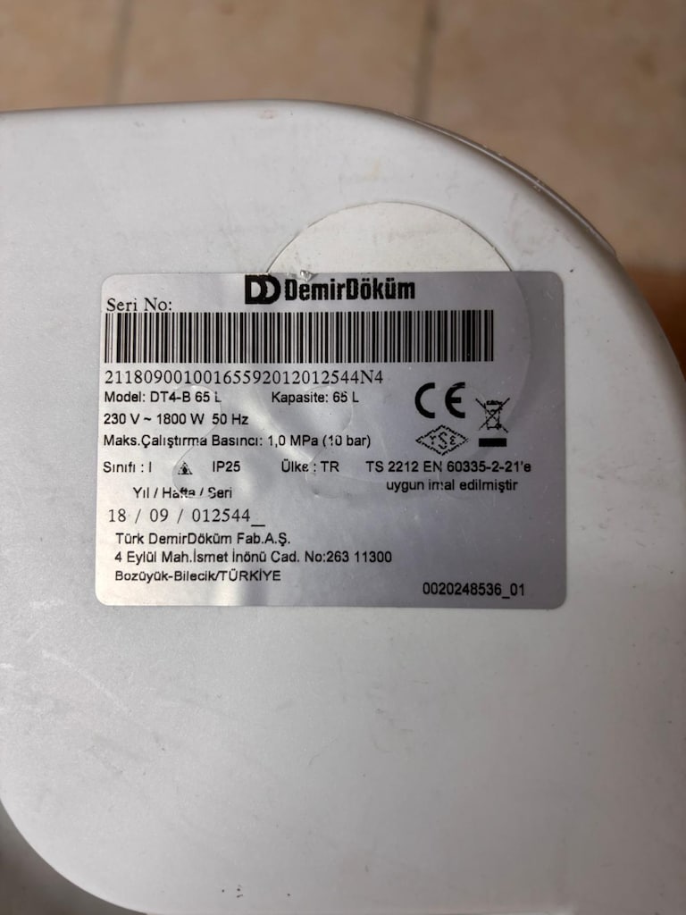 KLAS OFİS ÜSKÜDAR DT4 BASIC 65 L TERMOSİFON - 5