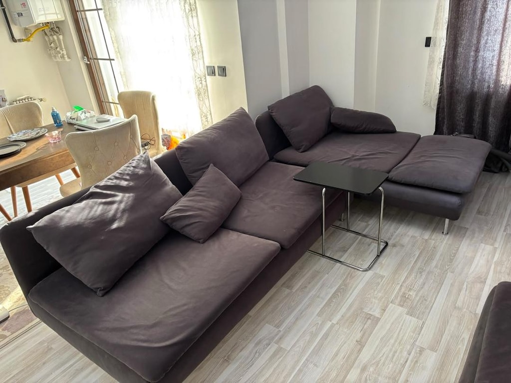 IKEA Söderhamn L Köşe Koltuk Takımı + Puf (Koyu Gri/Antrasit) - 4