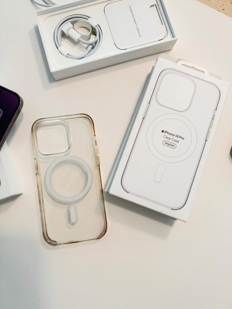 TR cihazı kutulu iPhone 14 Pro 128GB Mor ve magsafe kılıf - 9