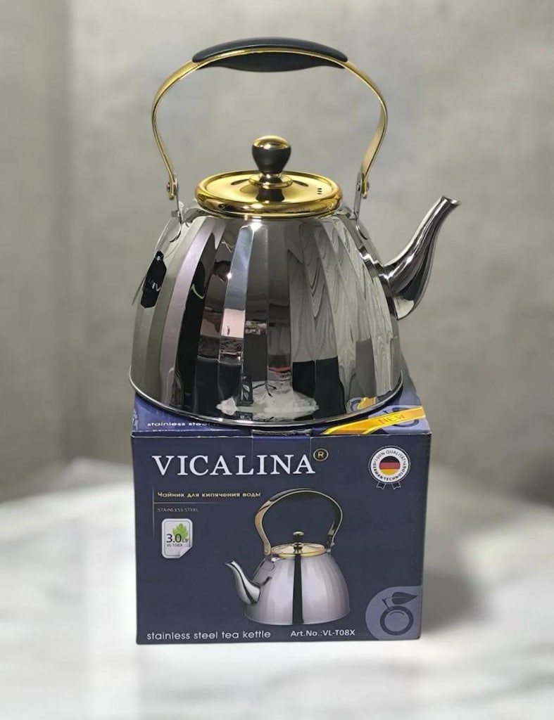 Vicalina Çelik Çaydanlık Seti - 3