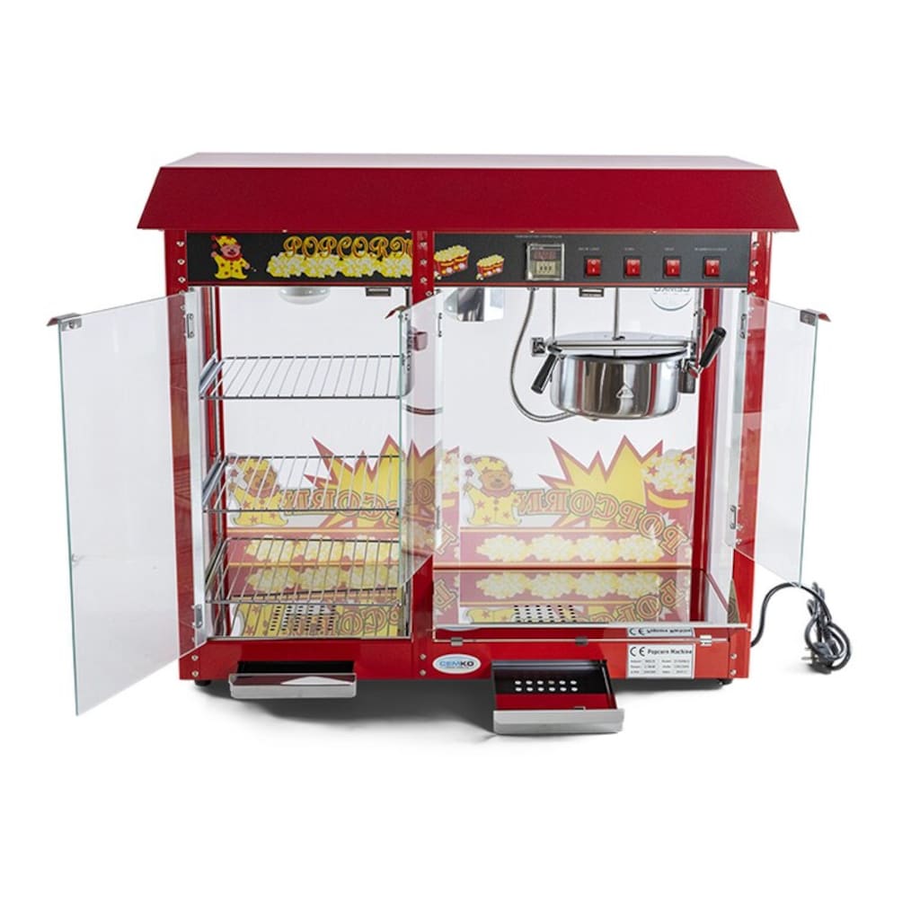 Popcorn Mısır Patlatma Makinesi Raflı (Model Zeytinli)1004 - 2