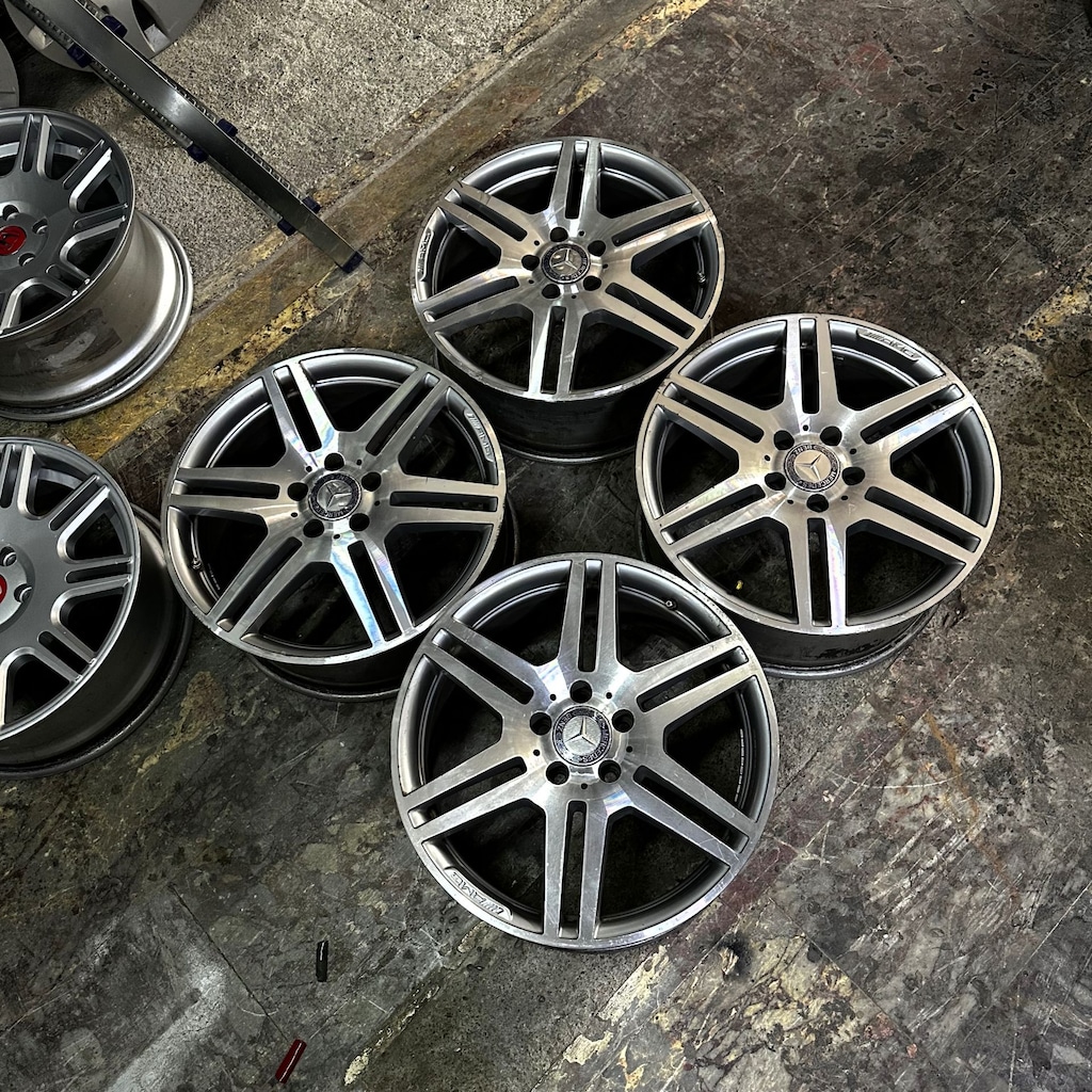 ORİJİNAL 18'' 5X112 Mercedes W204 Jant Takımı 8-8,5 Offset 2. El - 4