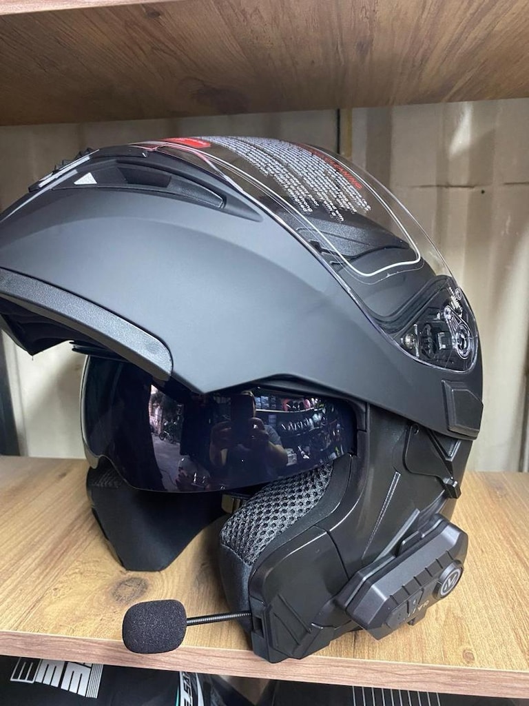 Çene açılır kask +interkom - 4