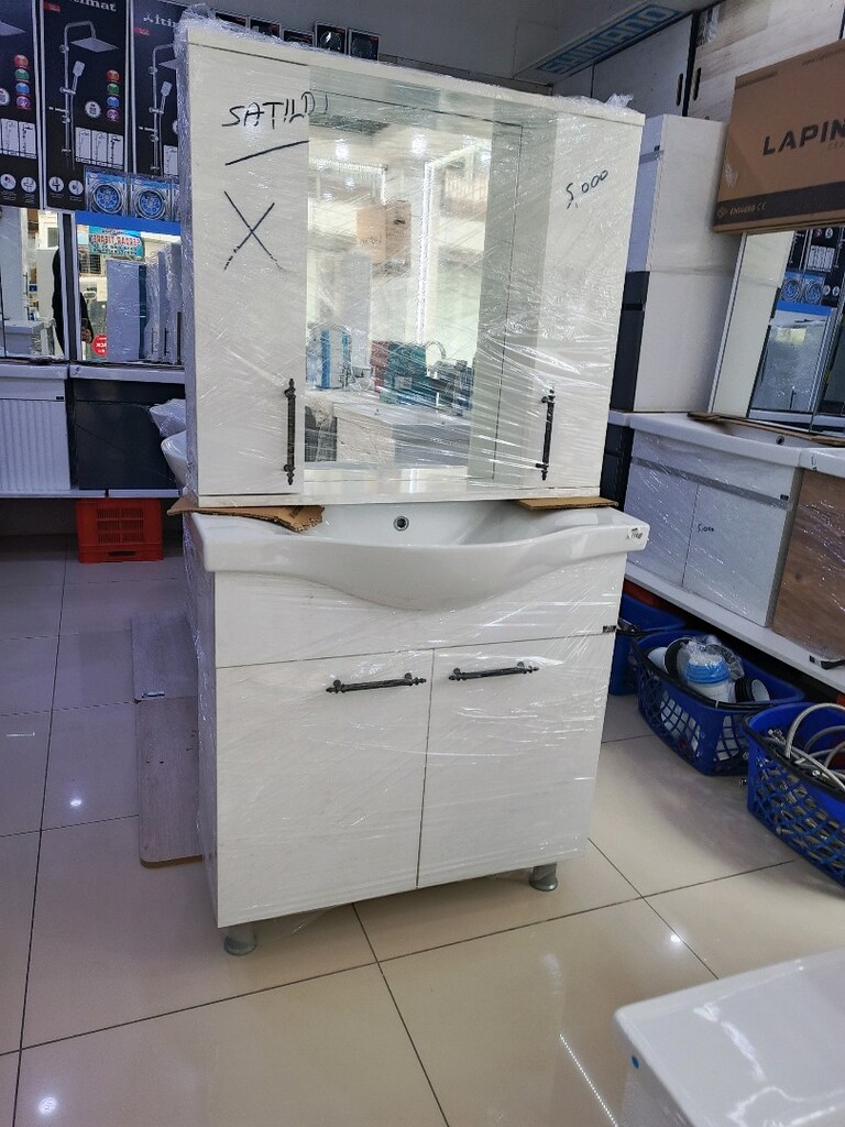 80 cm klasik ayakli banyo dolabi - 15