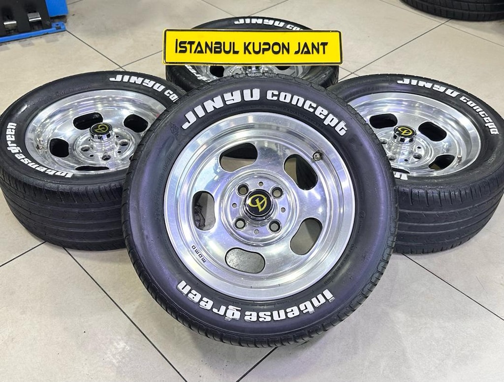 215/50/13 Jinyu Consept Uzun Yazı Orjinal MoMo jant Lastik sıfır ayar - 6