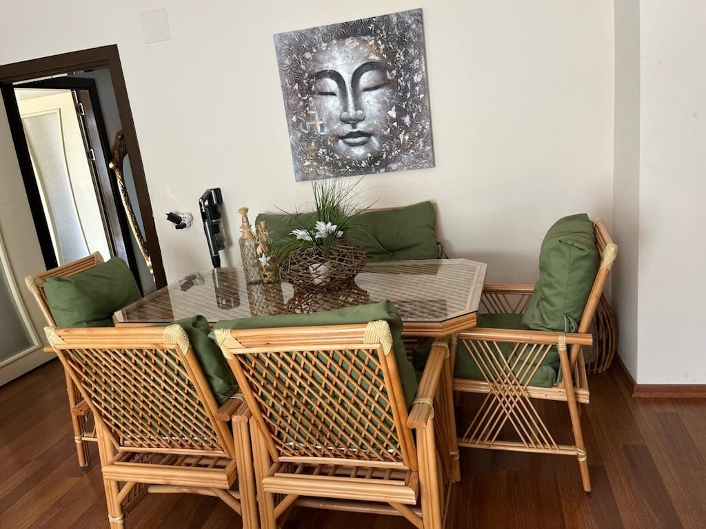 bambu yemek masası sandalyesi ve orta sehpası - 2