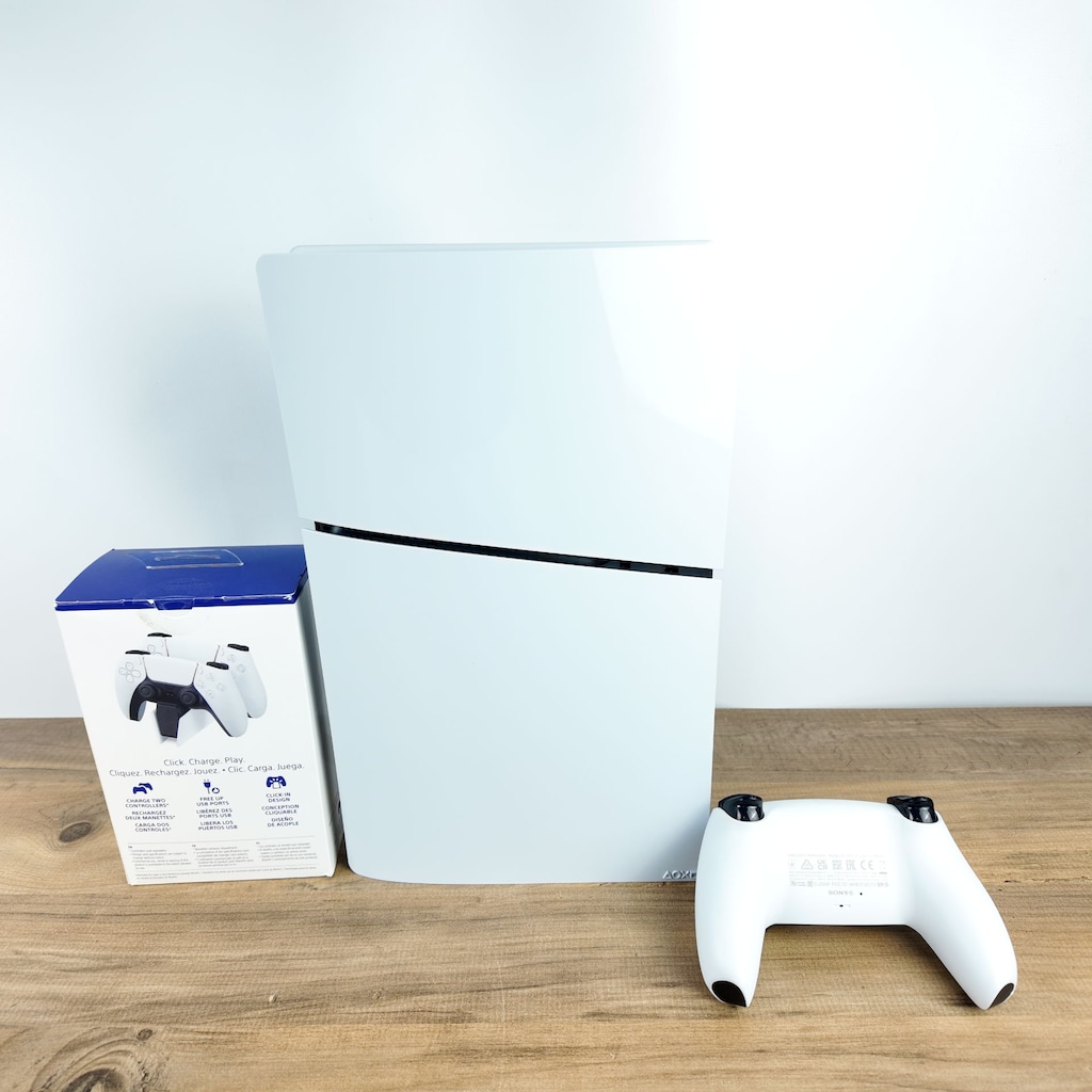PLAYSTATION 5 SLIM DİJİTAL KASA TEK KOL + ŞARJ İSTASYONU SIFIR - 3