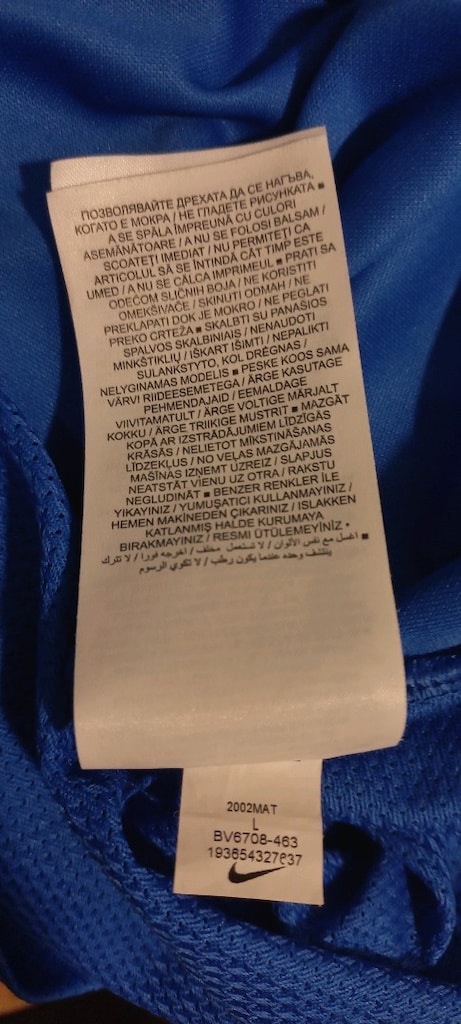 Nike Dri-Fit Mavi Antrenman Tişörtü - 3
