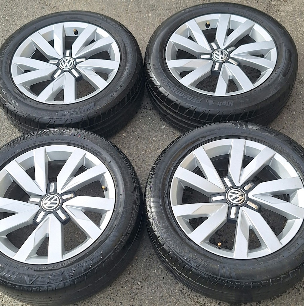 205 55 16 ORJİNAL PASSAT JANT LASTİK TAKIMI PASSAT JETTA SEAT SKODA T4 - 4