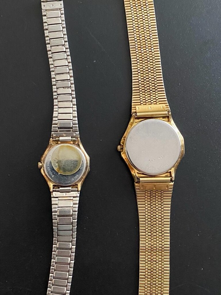 1988 Tarihli Vintage Slava Quartz Bayan ve Erkek Kol Saati. - 2