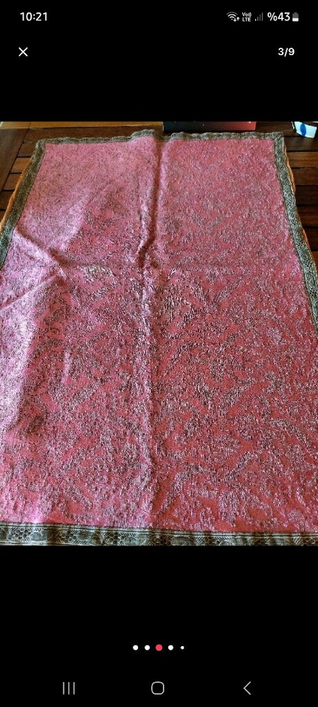 OSMANLI İPEĞİ HEREKE DOKUMA 85/55 CM SOMON PEMBE YASTIK ASTARI DA IPEK - 4