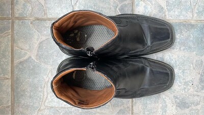 Bot Siyah 43 Numara Erkek Fermuarlı