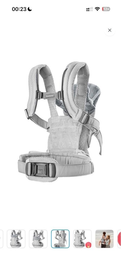 Babynjörn Kanguru Harmony 3D Mesh / Silver - 4
