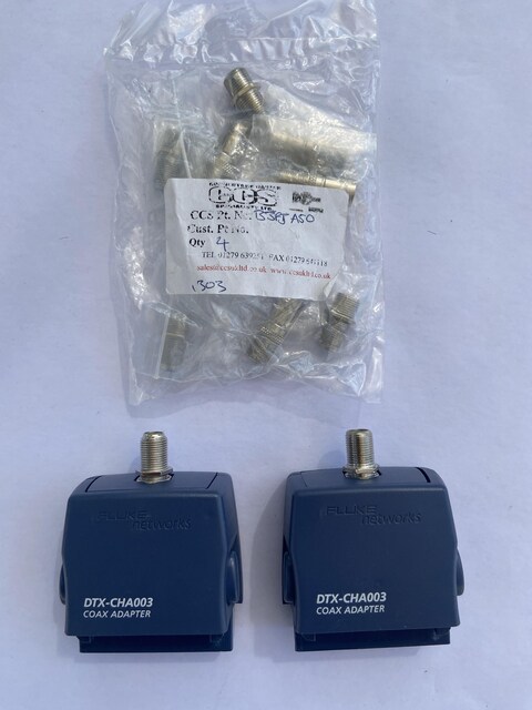 Fluke DTX-CHA003 Coax Adaptör