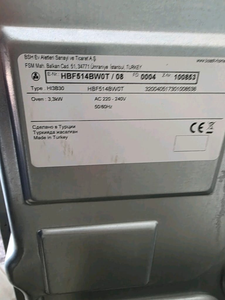 BOSCH HBF514BW0T BEYAZ ANKASTRE FIRIN - 6