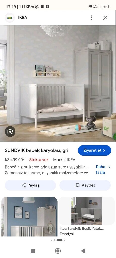 Ikea beşik beyaz - 2
