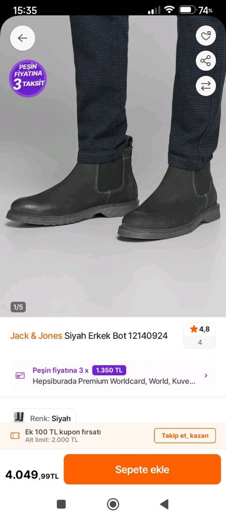 yarım erkek botu - 10