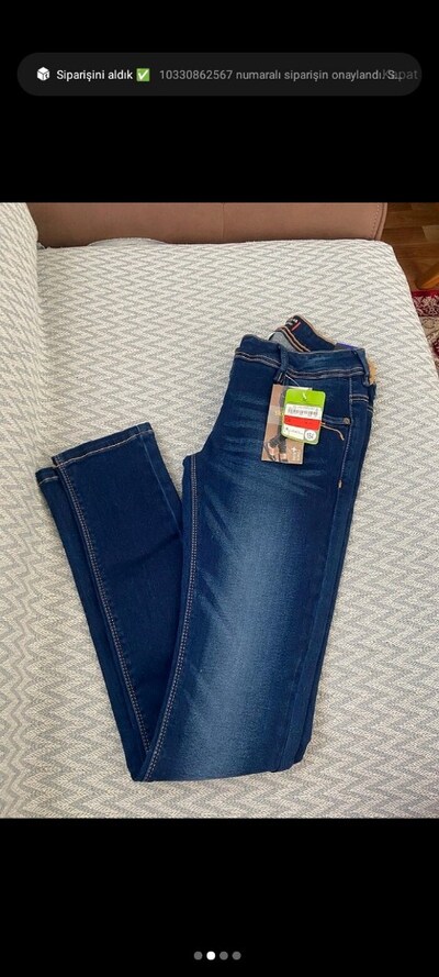 Kadın Mavi Denim Jean
