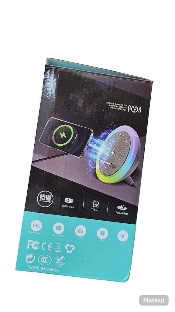kablosuz şarj bluetoot fm hoparlör - 3