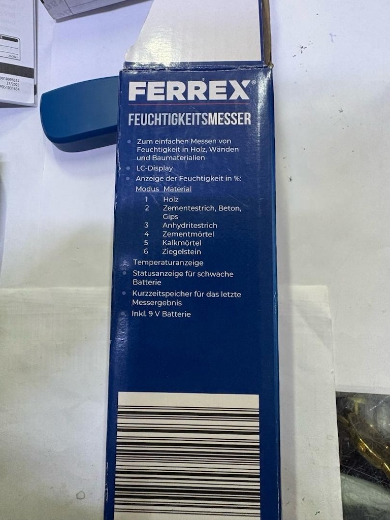 Ferrex GT-FM-05 Dijital Ahşap Beton Duvar Nem Ölçer - 7