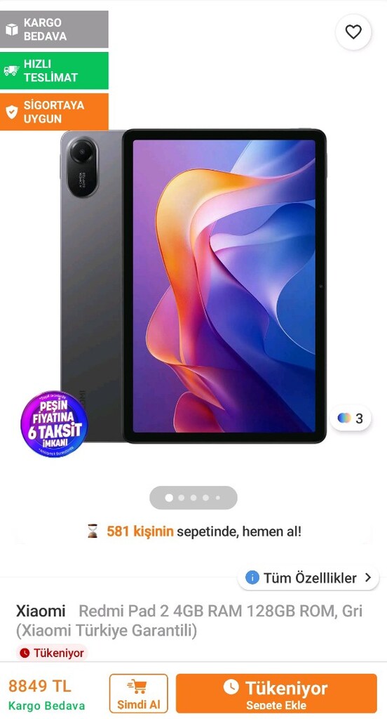 XAMİO Redmi Pad 2 - 6