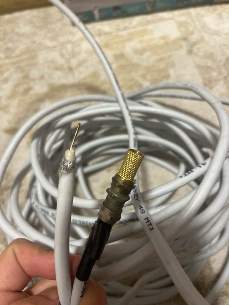 RG6 U4 Anten kablosu konnektör takılı 10 mt - 4