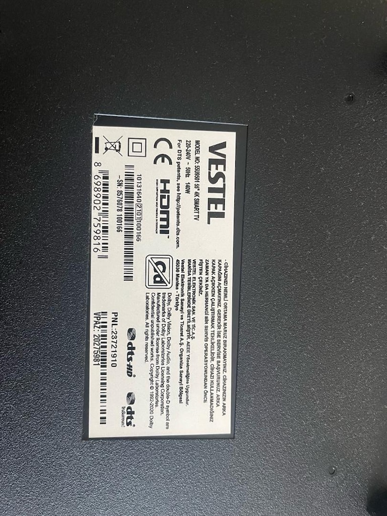 VESTEL 4K SMART TV (55 İNÇ) - 2