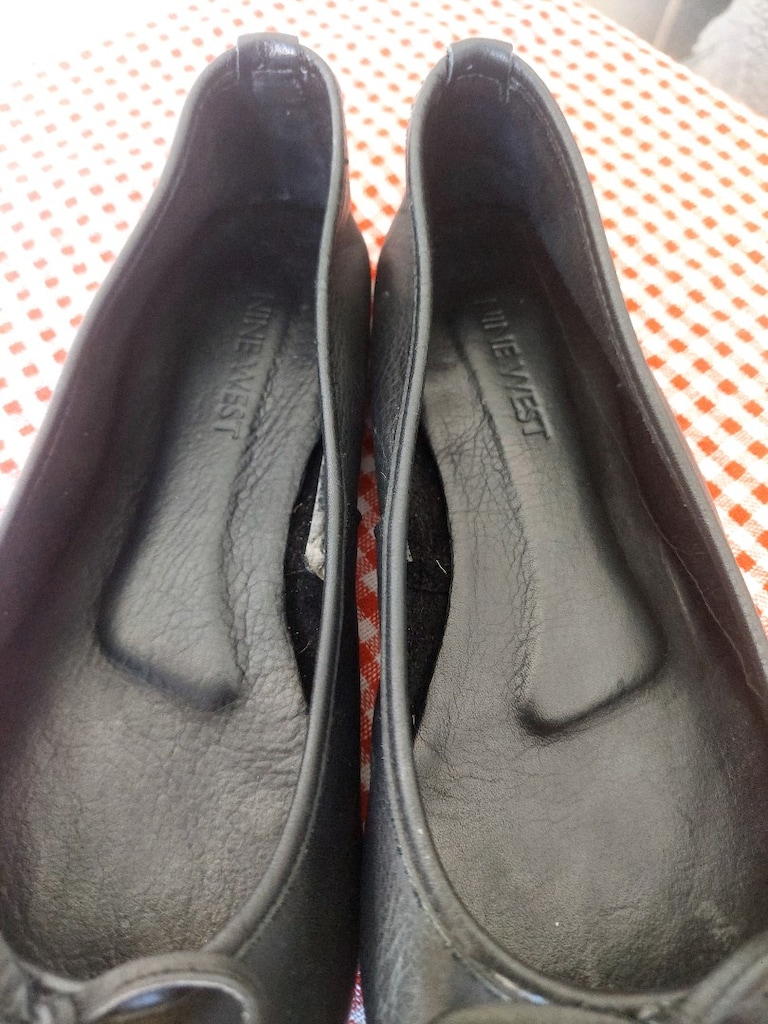 Nine West Fiyonklu Siyah deri Babet - 9