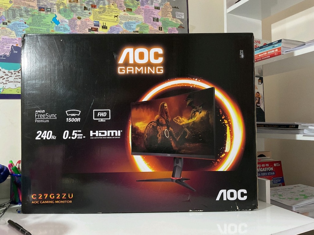 AOC C27G2ZU 27" 240Hz 0.5ms Kavisli Oyuncu Monitörü