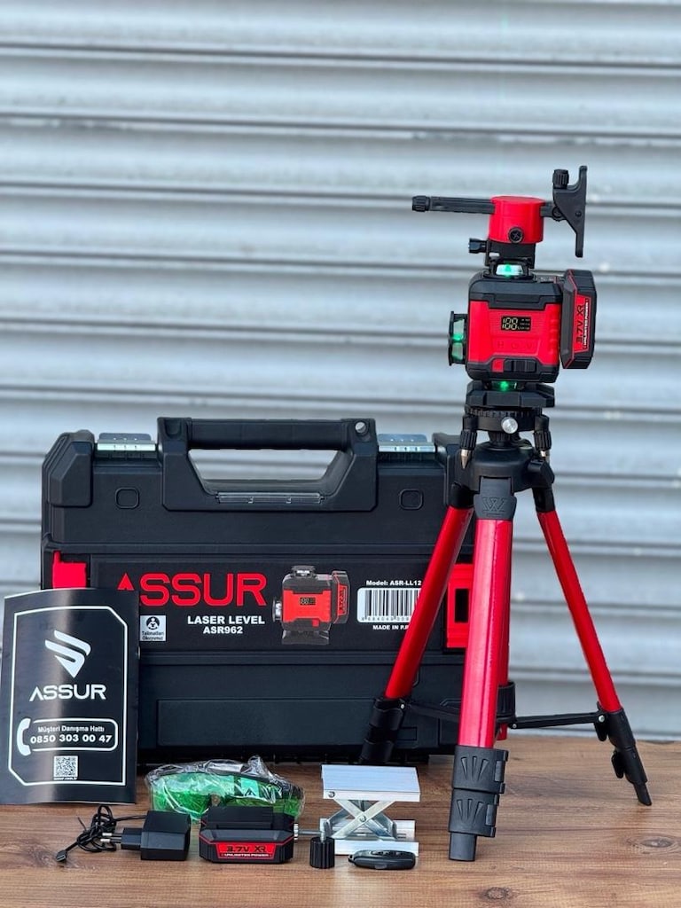 Profesyonel 360° 16 Köşe Otomatik Hizalama Tripod'lu Lazer Hizalama - 4