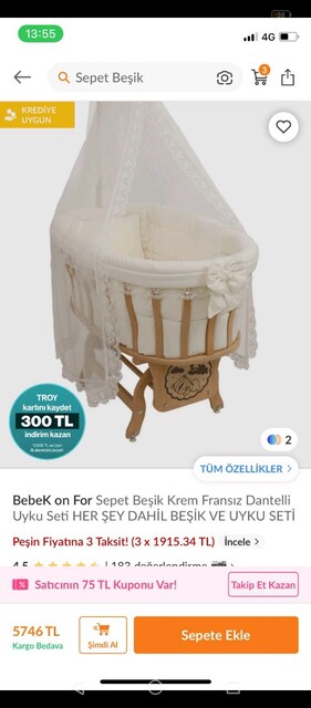sepet beşik