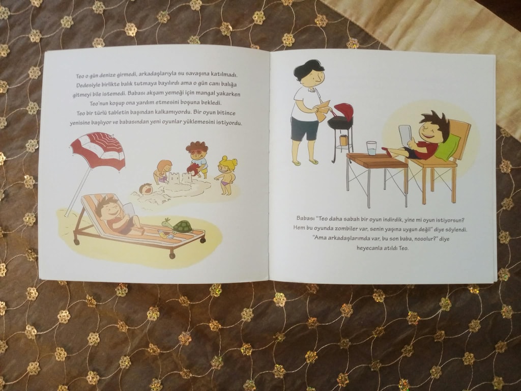 Okul öncesi 3 - 6 yaş çocuk kitabı Teo'nun Tablet Kitabı - 5