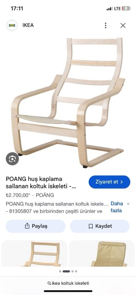 ikea poang koltuk iskeleti - 2