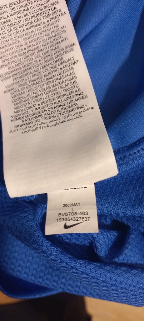 Nike Dri-Fit Mavi Antrenman Tişörtü - 4