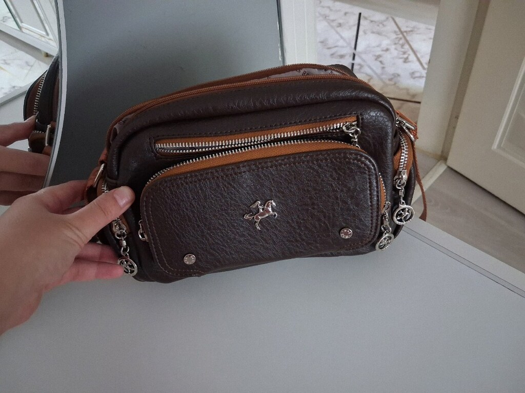 Nas Bags Deri çok gözlü çanta - 2