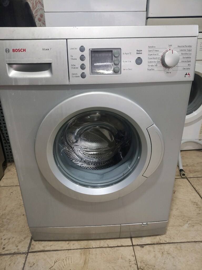 BOSCH MAX 7 KİLO GRİ RENK SORUNSUZ ÇALIŞIR DURUMDA TESLİM EDERİM - 4