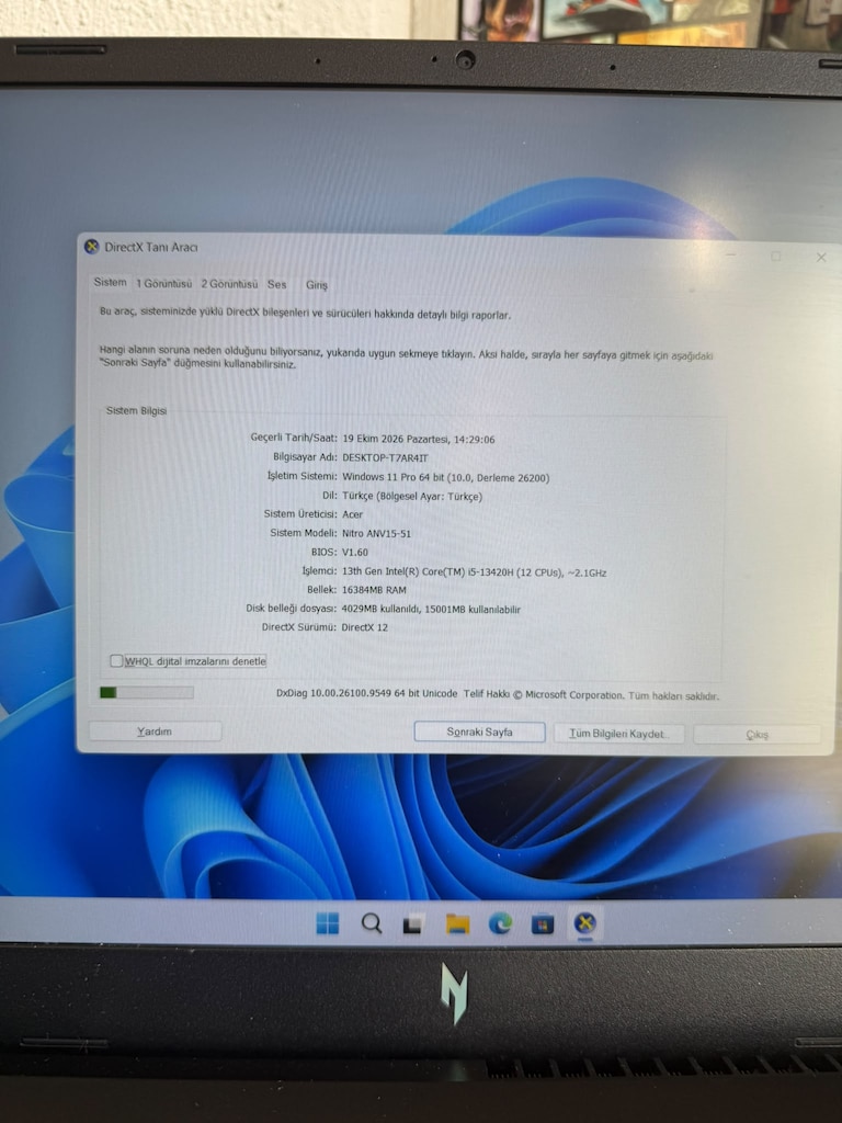 Acer Nitro V15 ANV15-51 i5-13420H RTX 4050 16GB 512GB - 5