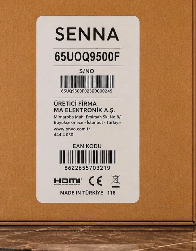 Senna marka 65AUOQ9500F model 165 ekran 65nç Qled tv 1 aylık tv - 2