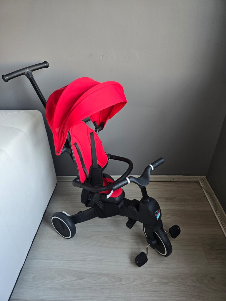Baby Toys Panda 3 Tekerlekli Ebeveyn Kontrollü Çocuk Bisikleti (Temiz) - 3