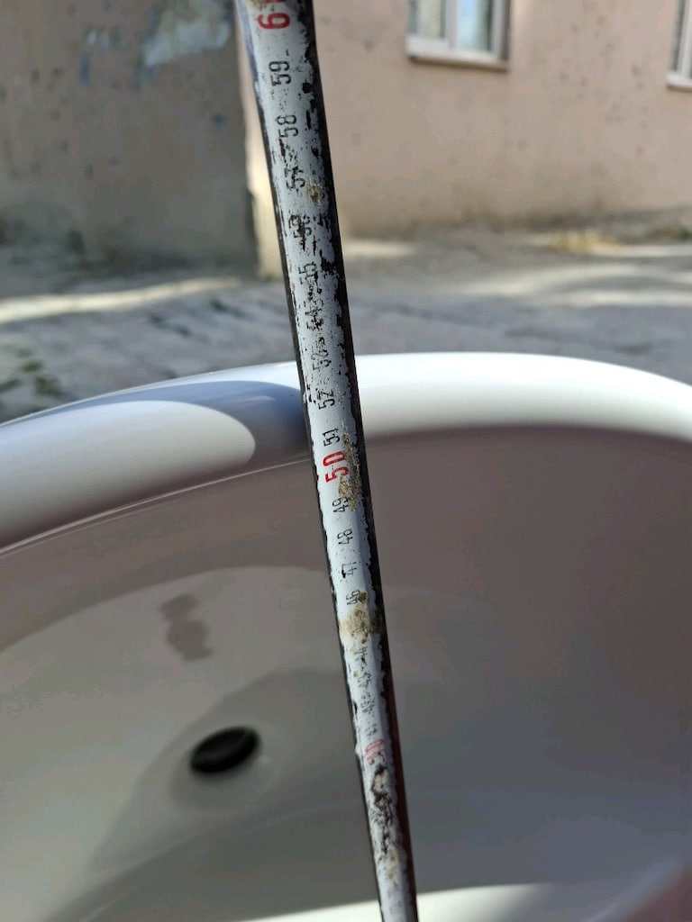 Toprak seramik yarım ayak lavabo52×64 - 4