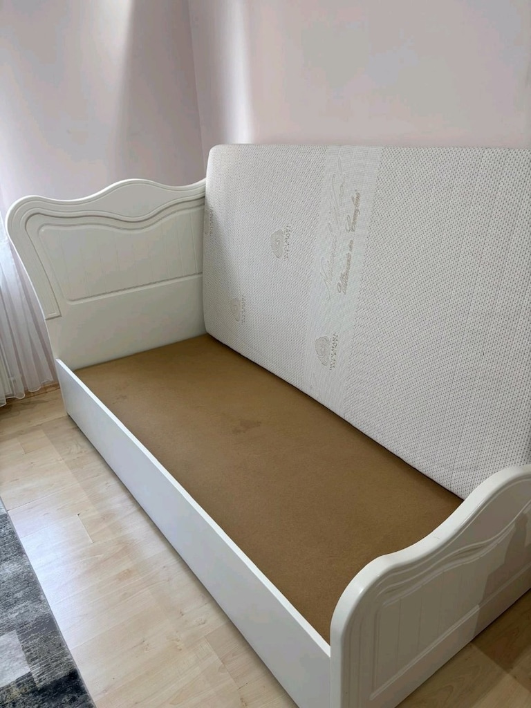 Özel Yapım 100x200 Lake Tek Kişilik Karyola + Başlık + Visco Yatak - 3