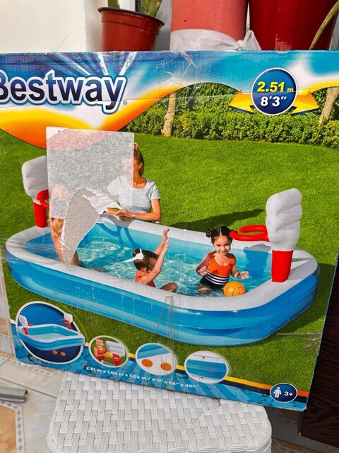 Bestway Basketbol Potalı Şişme Çocuk Havuzu 36 cm2 Eğlenceli Oyun