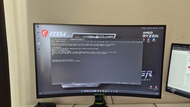 ARYOND 27" 240 Hz Gaming Monitör 1000R Curve