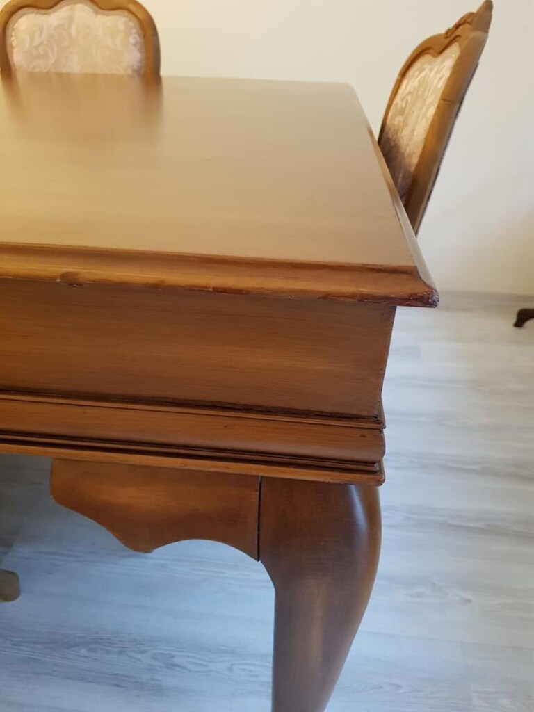 Özel Yapım Büyük Boy Masif Masa Sandalye Takımı - 9
